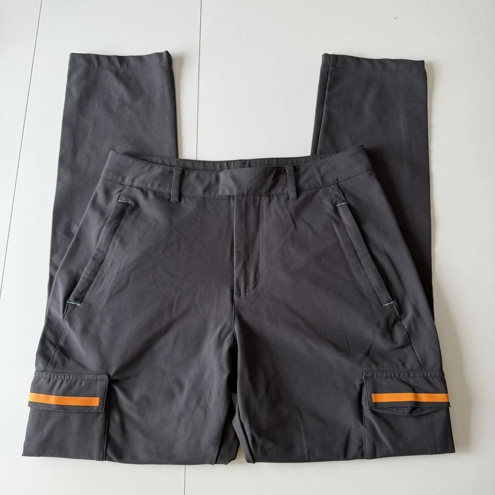 Castore McLaren Team Arrow Indy Racing Pants Men Gray/Orange Size 28R Reg Pocket